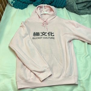 Pink bucket culture hoodie